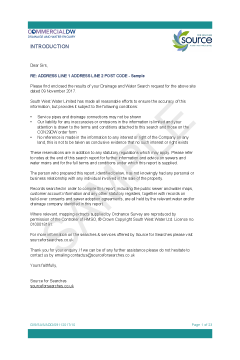 CON29DW South West Water - Commercial thumbnail