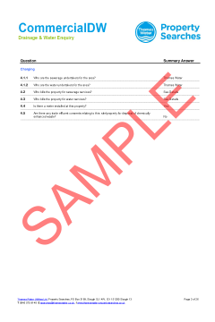 CON29DW Thames Water - Commercial thumbnail